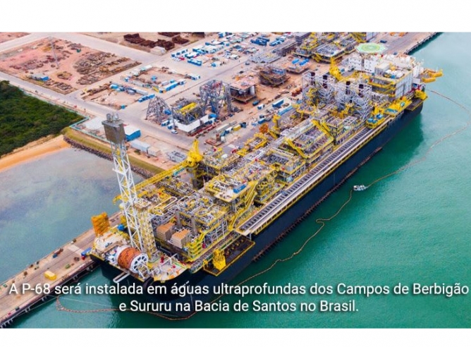 Estaleiro Brasileiro Da Sembcorp Marine Completa FPSO P 68 Da Petrobras