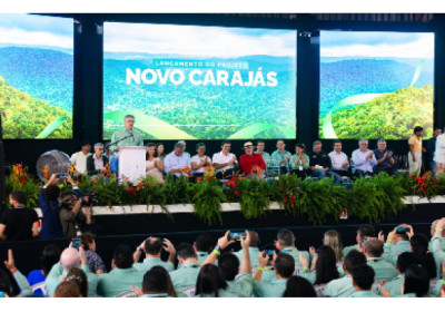 Vale anuncia R$ 70 bi de investimentos no Programa Novo Carajás (PA) até 2030, em solenidade com o presidente Lula