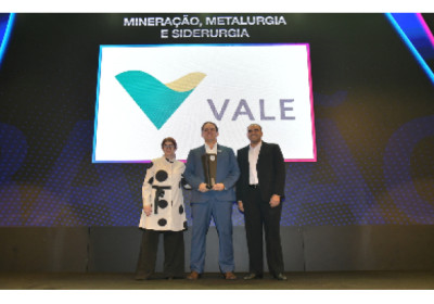 Vale é reconhecida como empresa mais inovadora do setor pelo sexto ano consecutivo em ranking do Valor Econômico