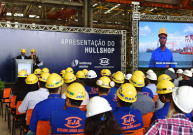 Estaleiro Jurong Aracruz apresenta instalações de oficinas integradas