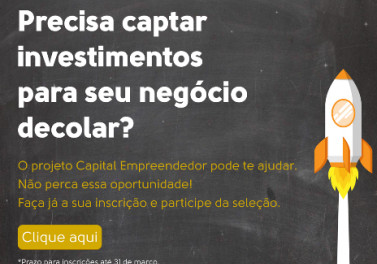 Inscrições para o Projeto Capital Empreendedor