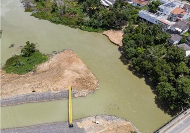 Fundação Renova: Ensecadeira no rio Pequeno é elevada em Linhares