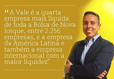 A Vale é a empresa internacional com a maior liquidez na Bolsa de Nova Iorque