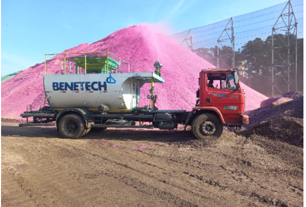 Greencarpet na cor rosa para conscientizar sobre câncer de mama