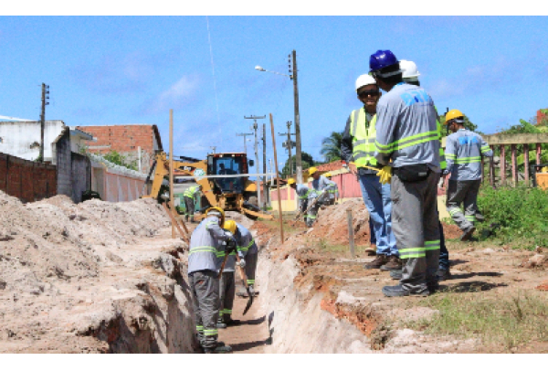 BRK inicia obra de manutenção preventiva em tubulação de esgoto às margens do Rio Itapemirim