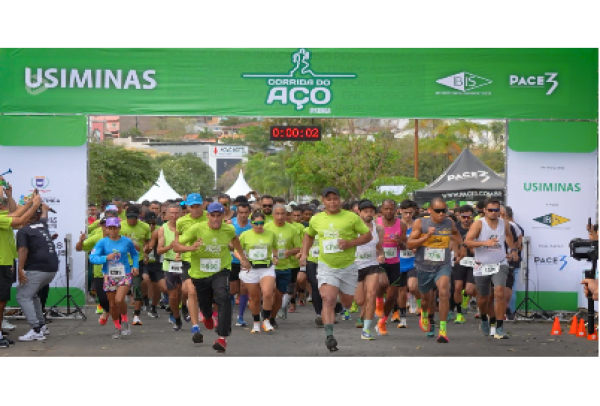 Corrida do Aço em Ipatinga, patrocinada pela Usiminas, arrecada mais de 10 toneladas de alimentos