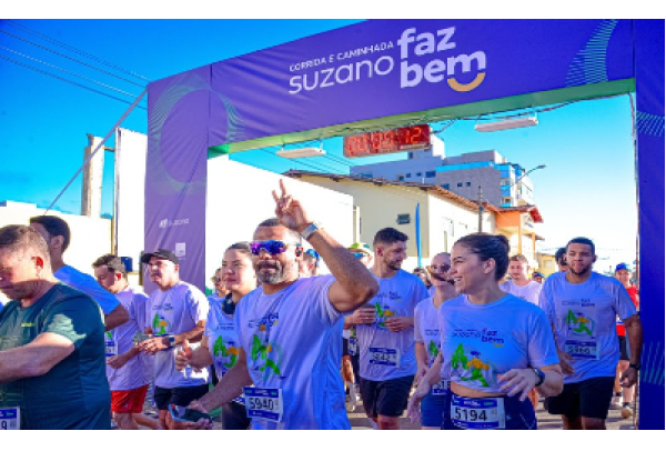 Inscrições para a 5ª Corrida e Caminhada Suzano Faz Bem em Aracruz abrem na próxima segunda-feira (17)