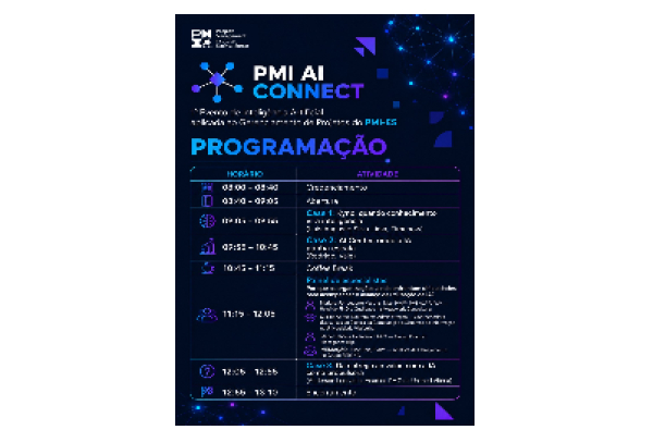 PMI Espírito Santo realiza evento inédito sobre Inteligência Artificial aplicada à Gestão de Projetos