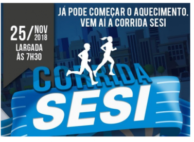 Corrida Sesi 2018: atletas poderão retirar os kits neste sábado (24) no Sesi Jardim da Penha