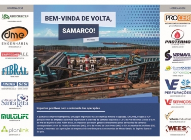 Bem-vinda de volta Samarco