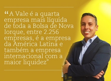 A Vale é a empresa internacional com a maior liquidez na Bolsa de Nova Iorque