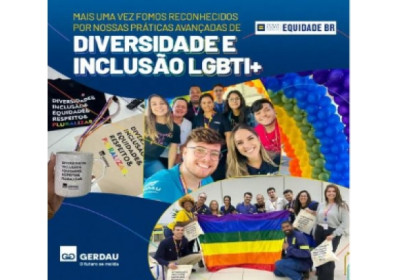 Gerdau é reconhecida como uma das empresas com as melhores práticas de diversidade e inclusão LGBTI+