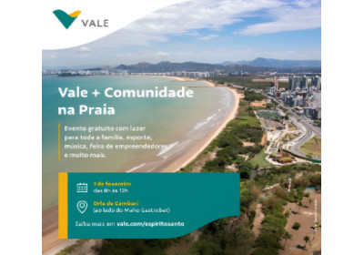 Vale+ Comunidade retorna à praia de Camburi para programação de verão