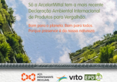 ArcelorMittal obtém certificação ambiental internacional inédita na indústria do aço nacional