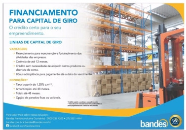 Especialista do Bandes traz dicas de como o capital de giro pode ser um aliado da sua empresa 