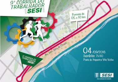 Inscrições para Corrida do Trabalhador da Indústria começaram ontem, quarta-feira (3)