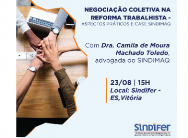 Negociação coletiva é tema de evento no Sindifer