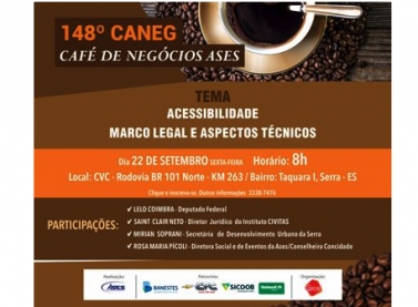 Acessibilidade é pauta do Café de Negócios nesta sexta (22)