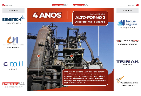 Homenagem aos 4 Anos do Religamento do Alto-Forno 2 da ArcelorMittal Tubarão