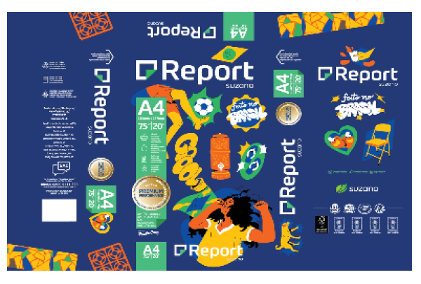Report entra em campo com embalagem especial que celebra o papel do torcedor brasileiro