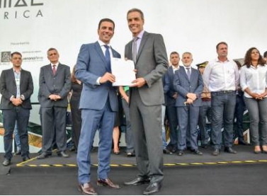 Abertura da Vitoria Stone Fair é marcada por parcerias e projetos em prol do crescimento do setor de rochas