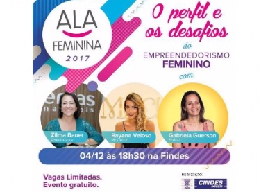 Ala Feminina vai debater o perfil e os desafios de mulheres empreendedoras capixabas