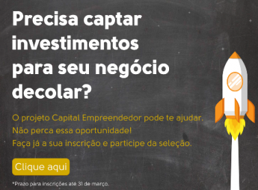 Inscrições para o Projeto Capital Empreendedor