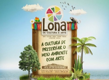 Lona de Cultura e Arte com programação gratuita na Serra