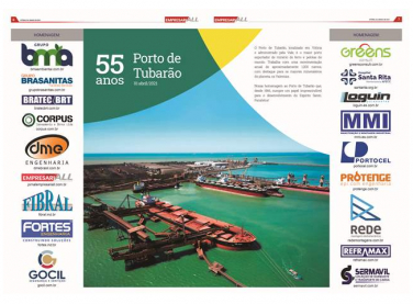 Porto de Tubarão comemora 55 anos em 01 de abril