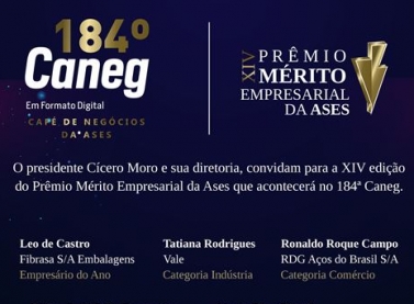 Prêmio Mérito Empresarial homenageia empresários destaque de Serra