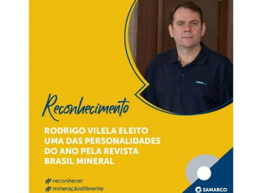 Rodrigo Vilela recebe título de Personalidade do ano do Setor Mineral