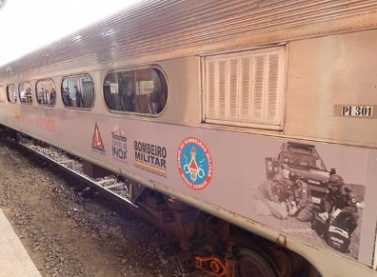 Carros do Trem de Passageiros da Vale são doados ao Corpo de Bombeiros MG