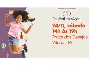 ArcelorMittal Tubarão promove 3º Festival InterAção, na Praça dos Desejos, dia 24, sábado