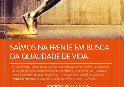 1.300 vão participar do Circuito do Aço, no dia 19 de junho