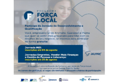 Força Local abre inscrições para as jornadas de desenvolvimento e qualificação para Minas e Espírito Santo