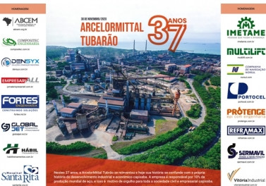 ANIVERSÁRIO: 37 ANOS DA ARCELORMITTAL TUBARÃO