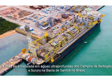  Estaleiro brasileiro da Sembcorp Marine completa FPSO P-68 da Petrobras