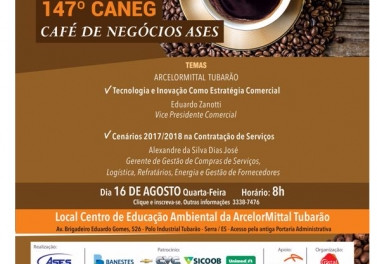 ArcelorMittal Tubarão no Café de Negócios da Ases