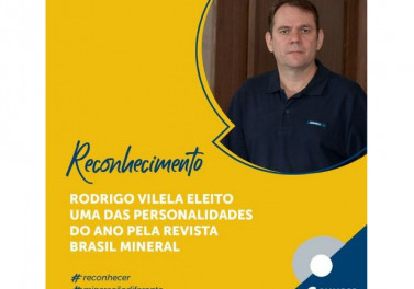 Rodrigo Vilela recebe título de Personalidade do ano do Setor Mineral