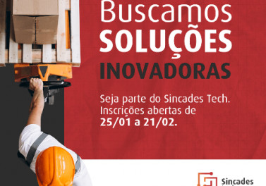 Sincades Tech abre chamada para primeiro ciclo de desafios de Inovação Aberta