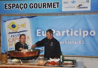 Aulas gratuitas de culinária durante o Festival Capixaba de Frutos do Mar