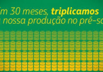 Produção do pré-sal triplica em 30 meses